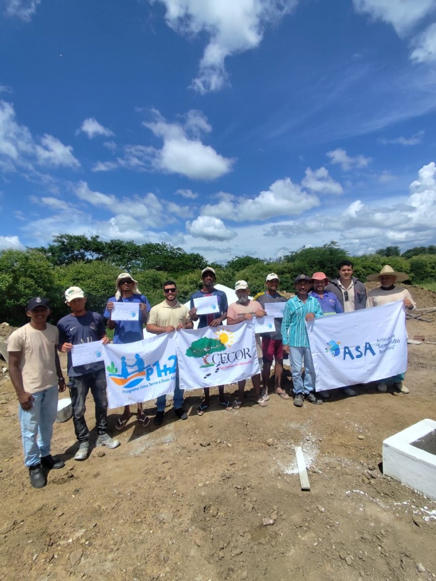 Capacitação de Pedreiros do P1+2 no Quilombo do Sítio Mocó em Custódia-PE | Imagem 1